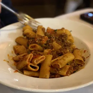 Penne bolognese