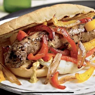 Sausage &amp; peppers sandwich