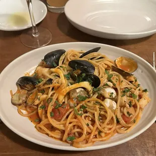 Seafood spaghetti