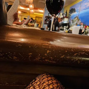 Wine selection is outstanding.