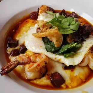 The shrimp and grits! AMAZEBALLS!!! So many great flavors!