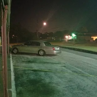 Looking out into the lonely night