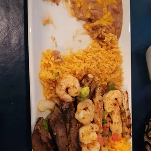 Fajita Plate: All meats... very good!