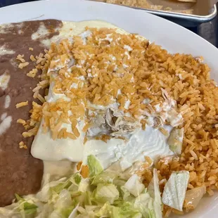 Sour Cream Chicken Enchiladas