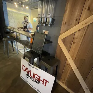 a man standing in front of the counter