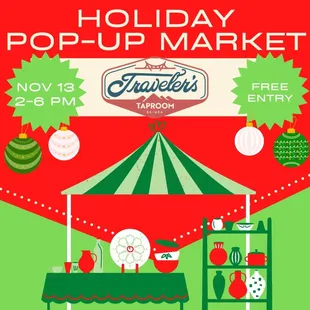 Mark your calendars for a great Pop Up Market just in time for the holidays! 

Awesome hand crafted gifts and more!