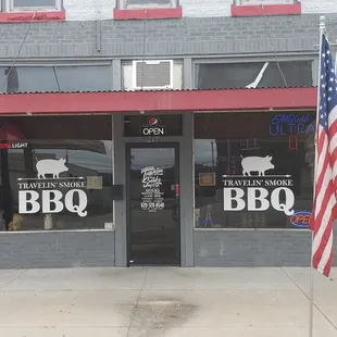 he entrance to the restaurant