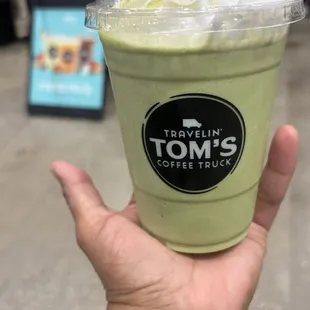 My Matcha Frappe (first time they ever made one)