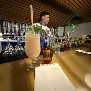 Amazing drink at the bar