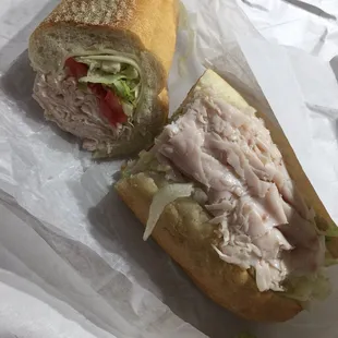 Turkey hoagie. Yum