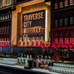 the bar