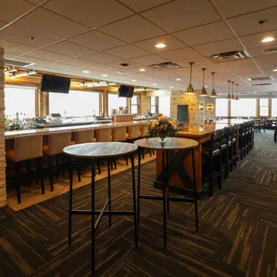 seating and bar area