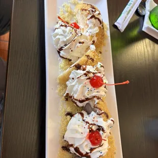 Fried ice cream on the house