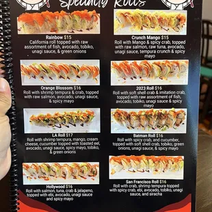 Specially rolls