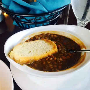 Cup of lentil soup