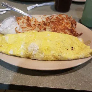 Greek Omelette. Stuffed and priced well!