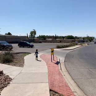 Off street parking lot