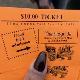 Hayride ticket must be prepurchased