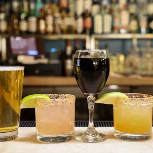 Traxx Lager...Thai Chili Margarita...Cabernet...Ghost Pepper Margarita...