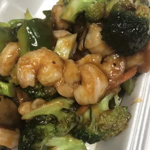 Shrimp with garlic sauce