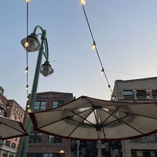 Sidewalk patio summer