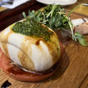 Black Truffle Burrata Caprese Stack