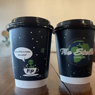 Small pumpkin latte and early gray