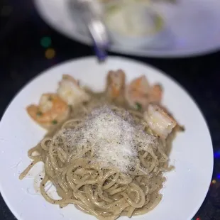 Cacio E Pepe with shrimp