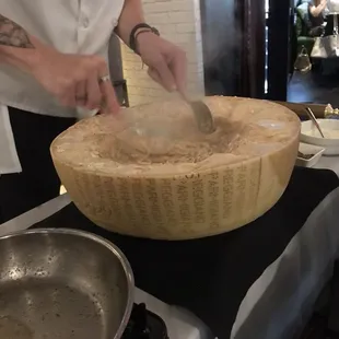 Cheese Wheel Pasta