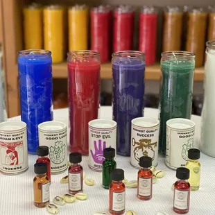 Candles oils incense and more
