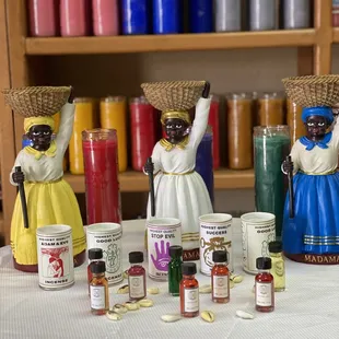 Statues, candles, oils and more