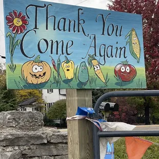 Thank you come again