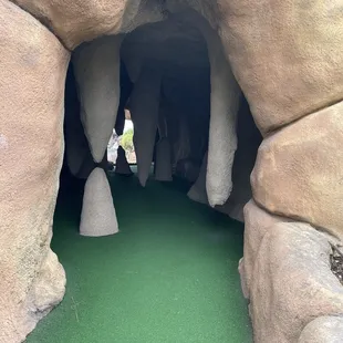 Cave in the challenge course