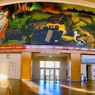 Historical Mural in the lobby