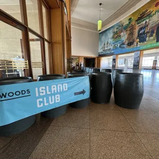 One of 2 wine bars  WOODS ISLAND CLUB 7/6/24