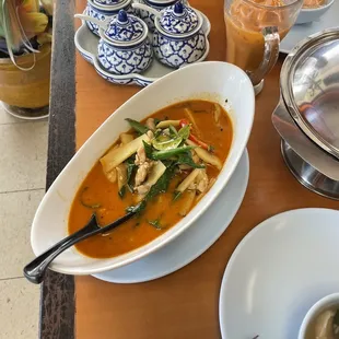 Red curry chicken