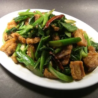 40. Chinese Broccoli with Crispy Pork