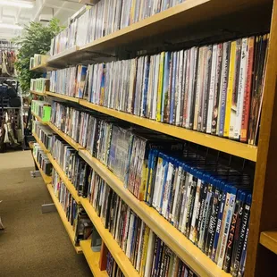 DVD shelves.