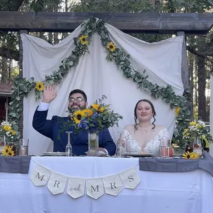 Several of the items in this photo were rented from Treasure Trove.