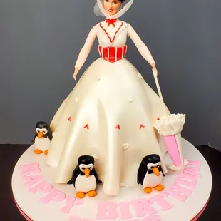 Mary Poppins Doll Cake