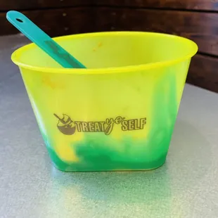 Add a color changing cup&amp;spoon to your fill up for $2.50
