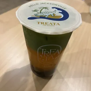 Passion fruit matcha