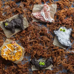 a variety of halloween treats