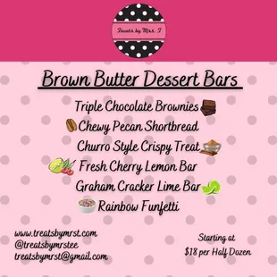 Brown Butter Treats!