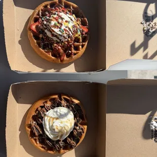 Nutella Ella &amp; Rainbow Magic waffles