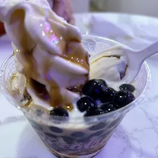 Brown sugar boba ice cream