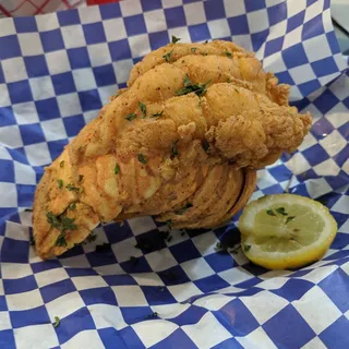 Fried Lobster Tail and Waffle