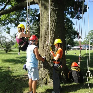 My friends getting some instruction from Stan.