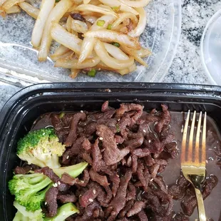 Bulgogi and theories I took out.  I ordered no onions.