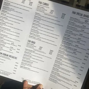MENU as of Monday, 5 August 2024